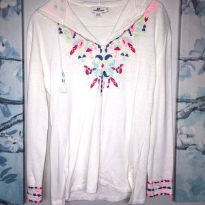 Vineyard Vines Embroidered Hooded Pullover